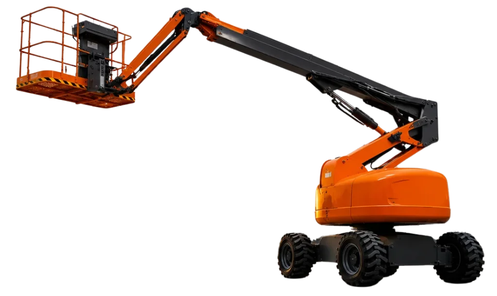Modern boom lift available for rent in UAE