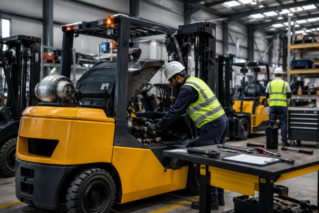 Equipment quality and safety standards for forklift rental UAE