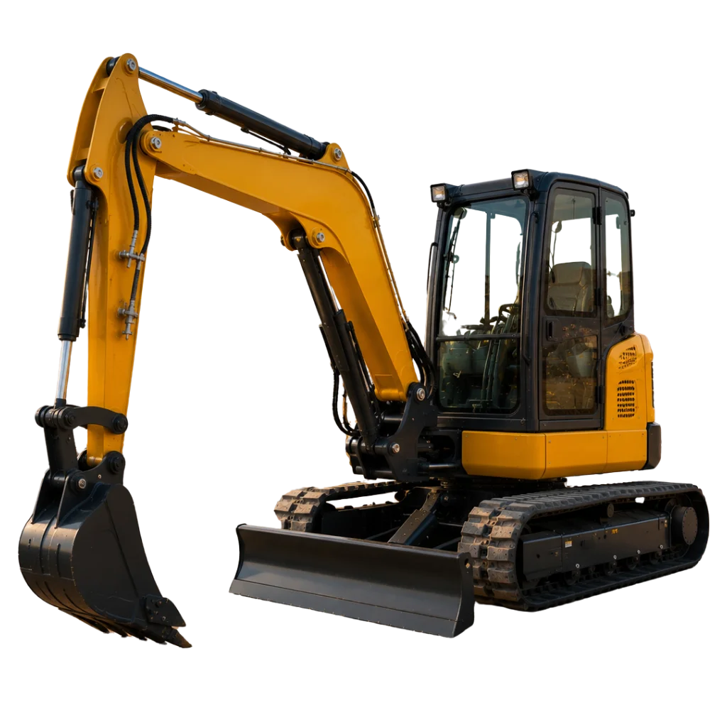 Fleet of mini excavators available for rental