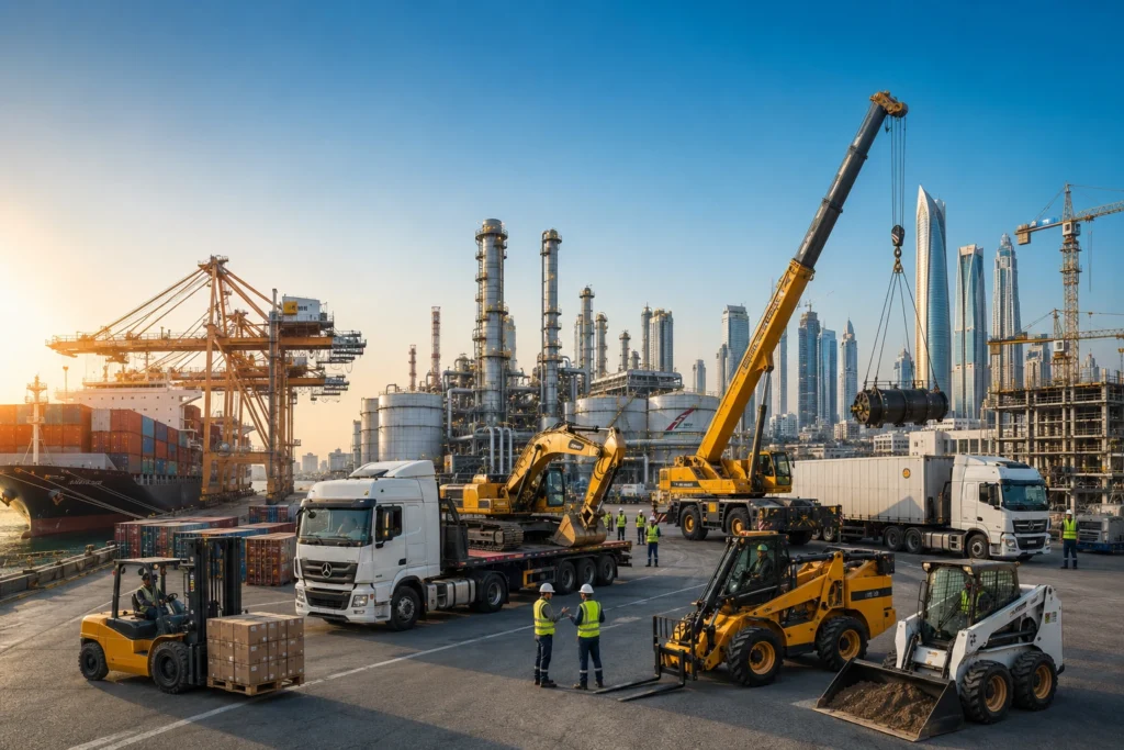 Industries served by equipment rental solutions UAE