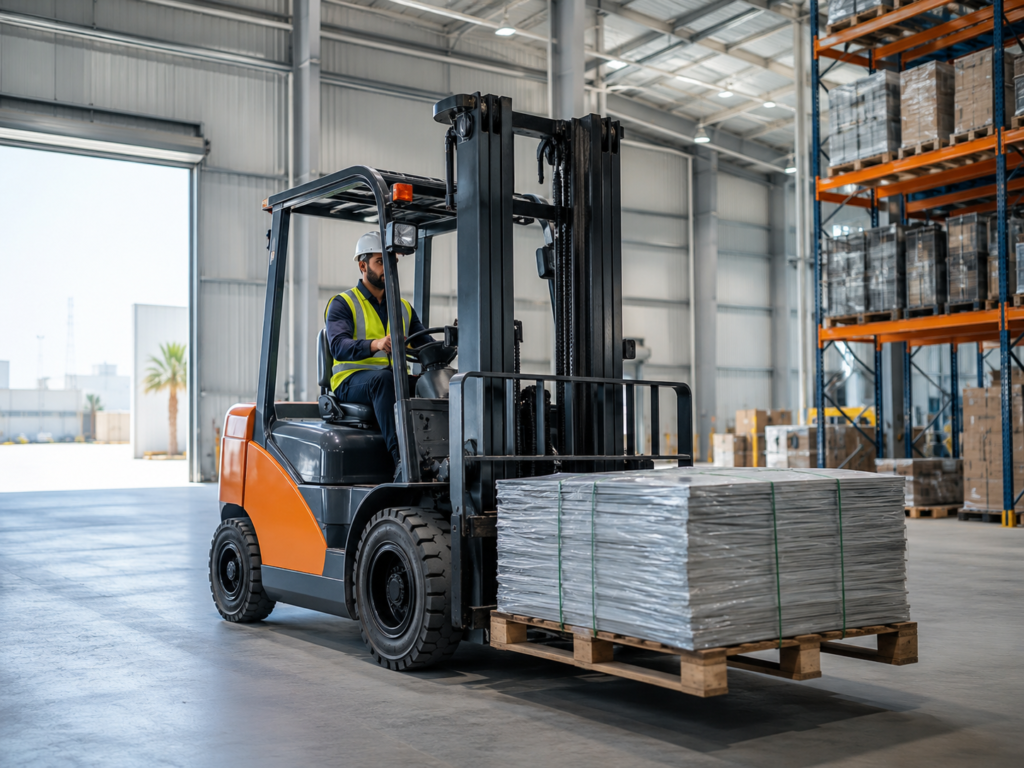 Forklift rental for industrial projects in UAE