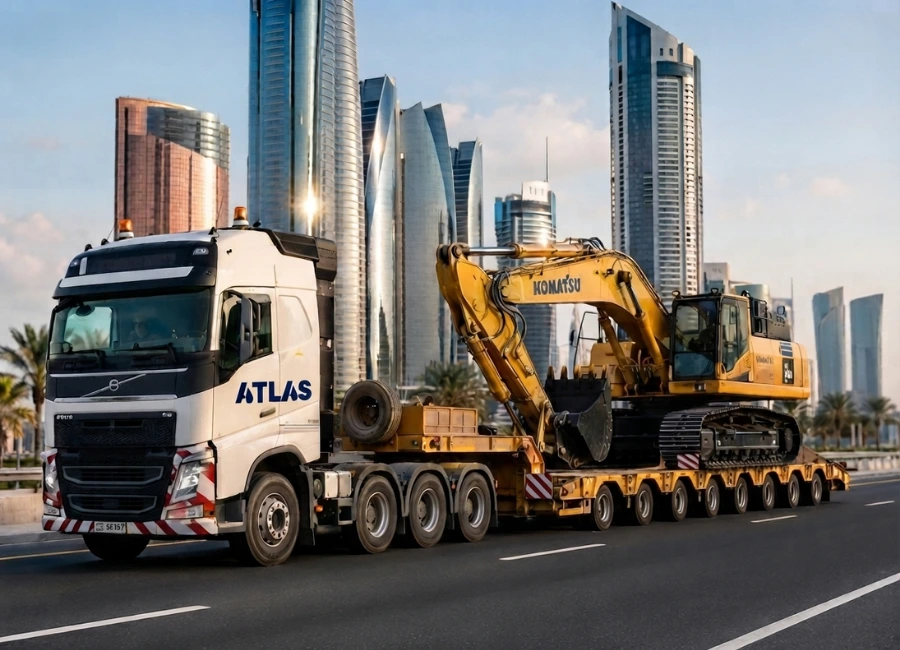 Heavy and oversized equipment transport in UAE