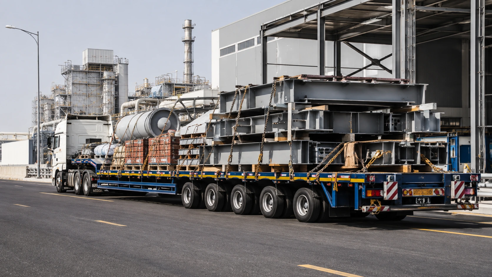 Cargo Transportation UAE Industrial Materials Transportation Services UAE for commercial industrial materials and project cargo